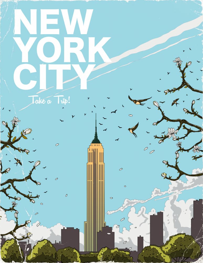 Springtime New York City by Nicholas — canvas wall art
