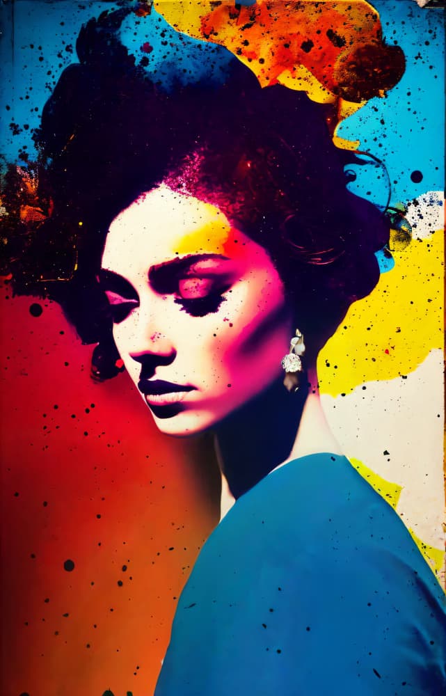 Vibrant Emotional Portrait by Cicero Spin — canvas wall art