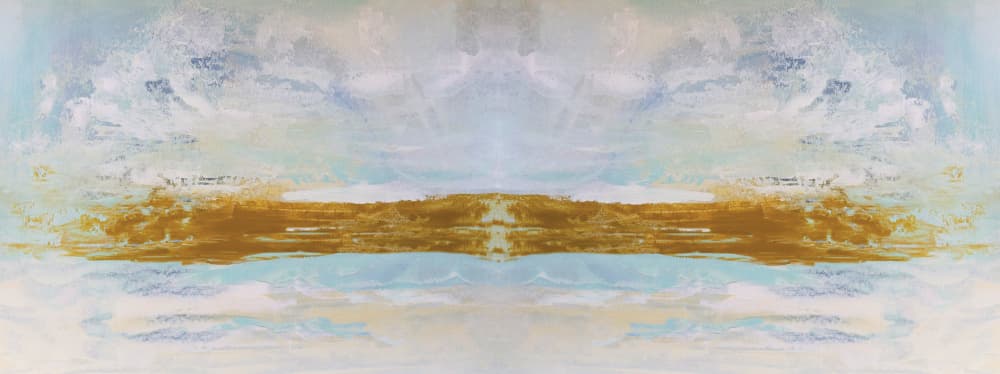 Golden Horizon Abstract by Breanna Megan Studio — canvas wall art