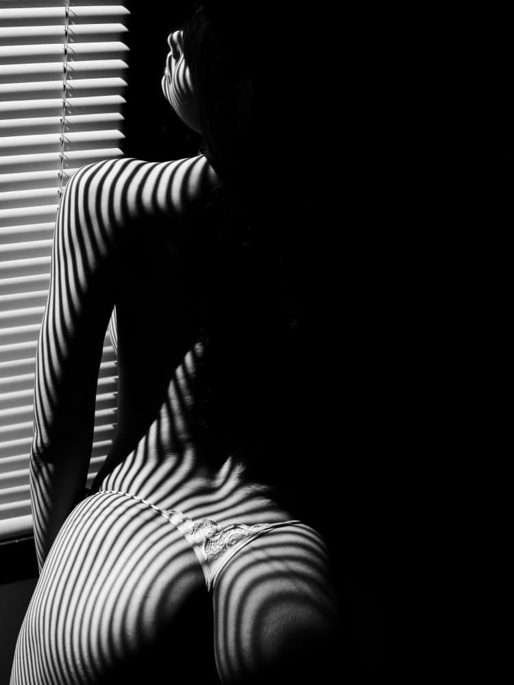 Shadow Play on Body by Thanakorn Chai Telan — canvas wall art