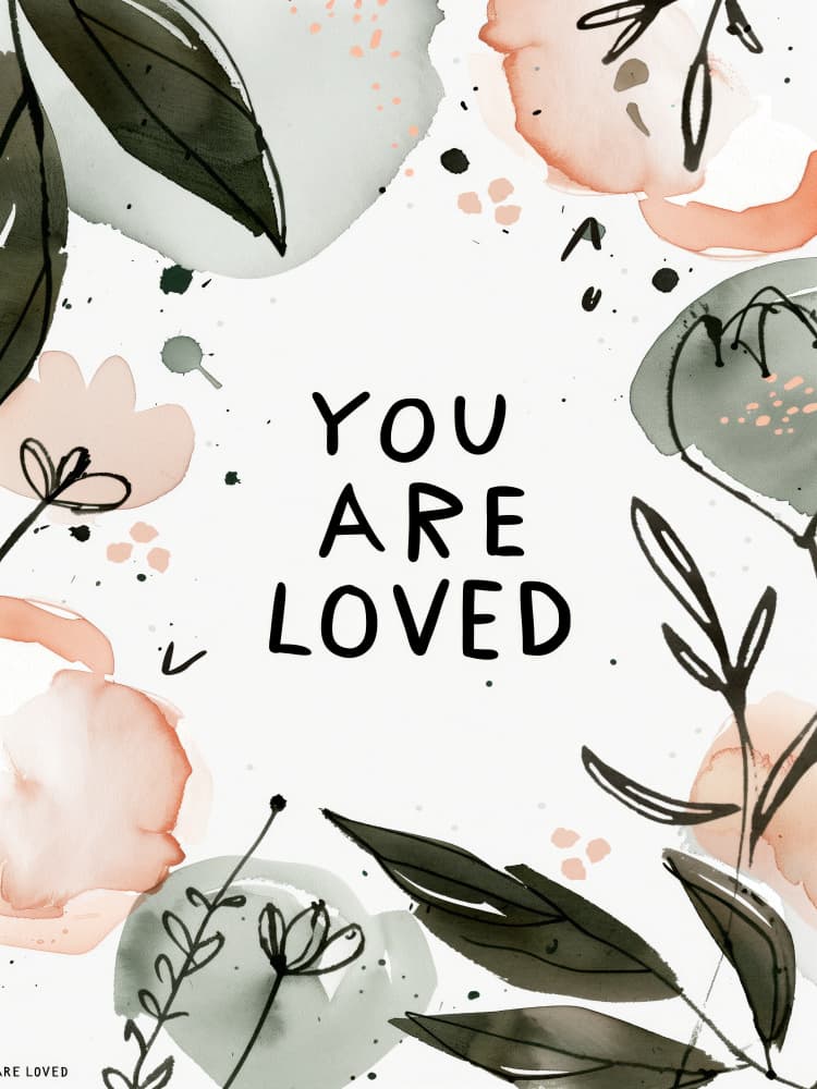 Floral Affirmation by Treechild — canvas wall art