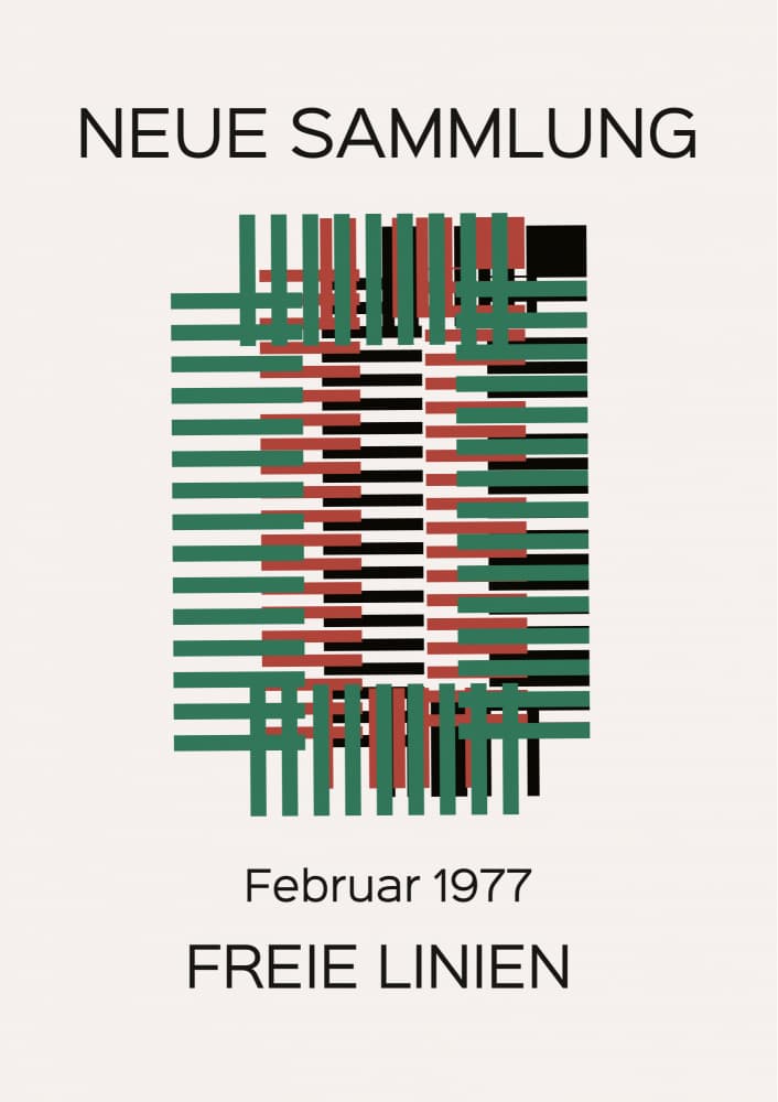 Abstract Grid Design by FINE FINE STUFF — canvas wall art