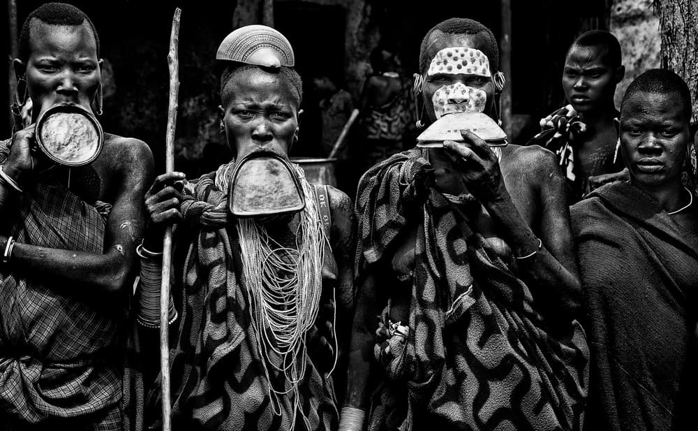 African Tribal Women by Joxe Inazio Kuesta Garmendia — canvas wall art