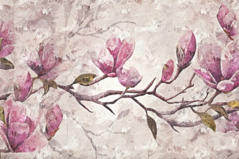 Pink Magnolia Blossoms by Rafal Kulik — canvas wall art