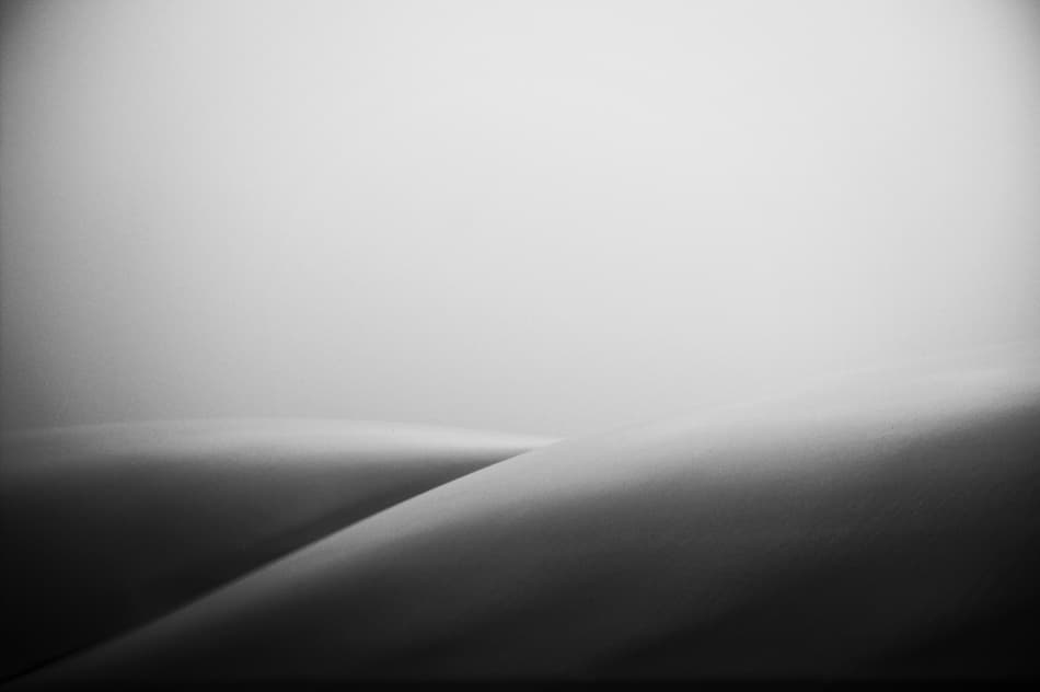 Monochrome Desert Dunes by ArtFiction (Andre Gehrmann) — canvas wall art