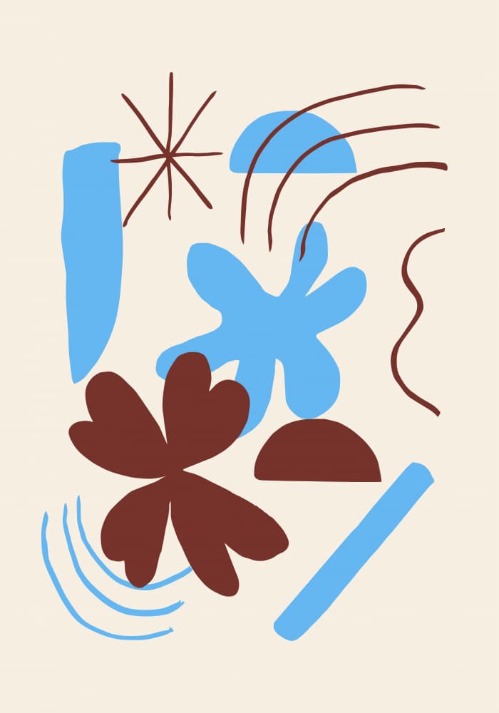 Abstract Earthy Shapes by Studio JKN — canvas wall art