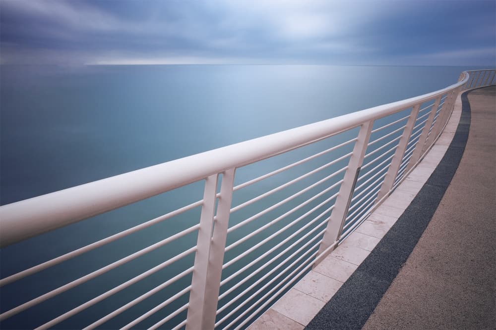 Serene Ocean Promenade by Damiano Serra — canvas wall art