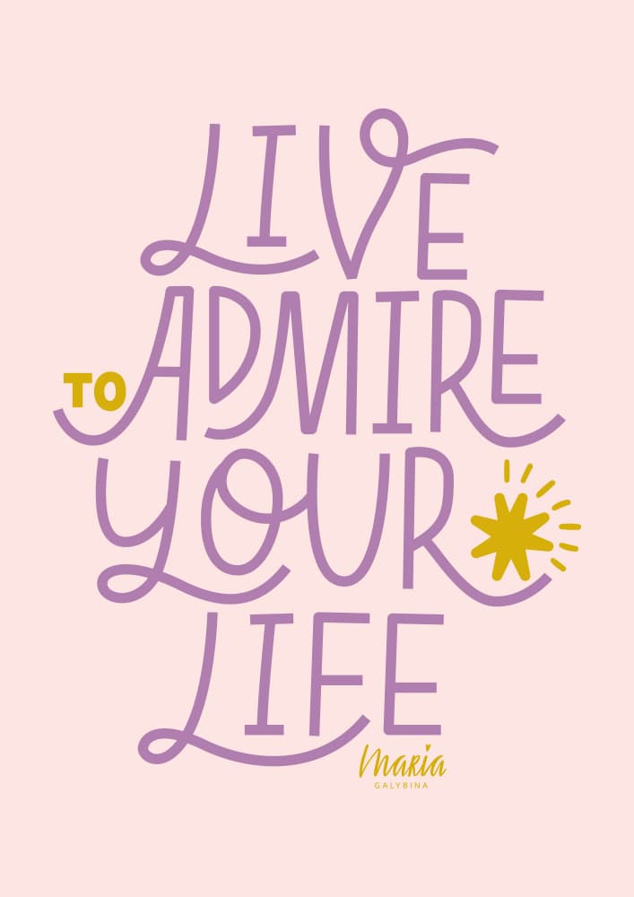 Inspirational Life Quote by Maria Galybina — canvas wall art