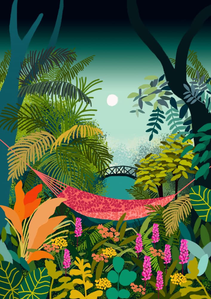 9933x14043 Din 141 Rest In a Hammock.png by Rafaela Mascaro — canvas wall art
