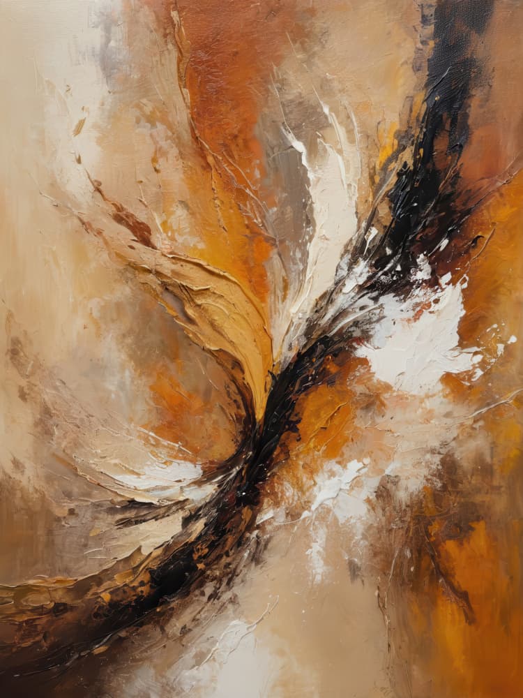 Warm Textured Swirl by Alpenglow Workshop — canvas wall art