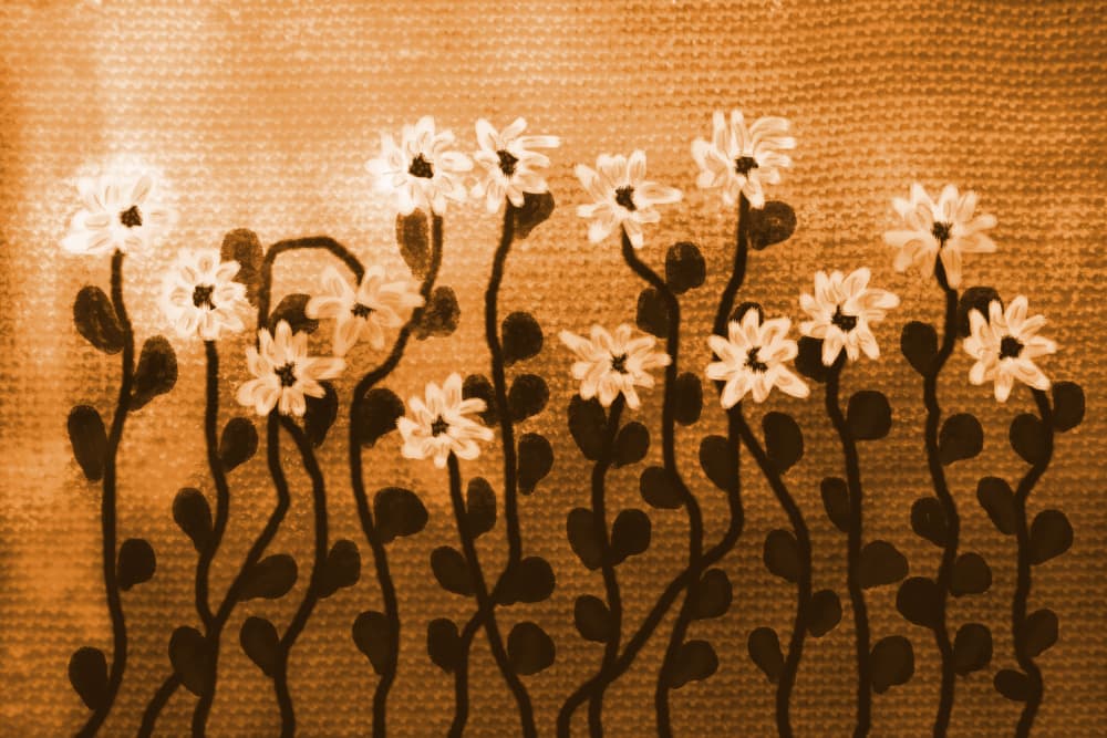 Rustic White Flowers by Christina Sillen — canvas wall art