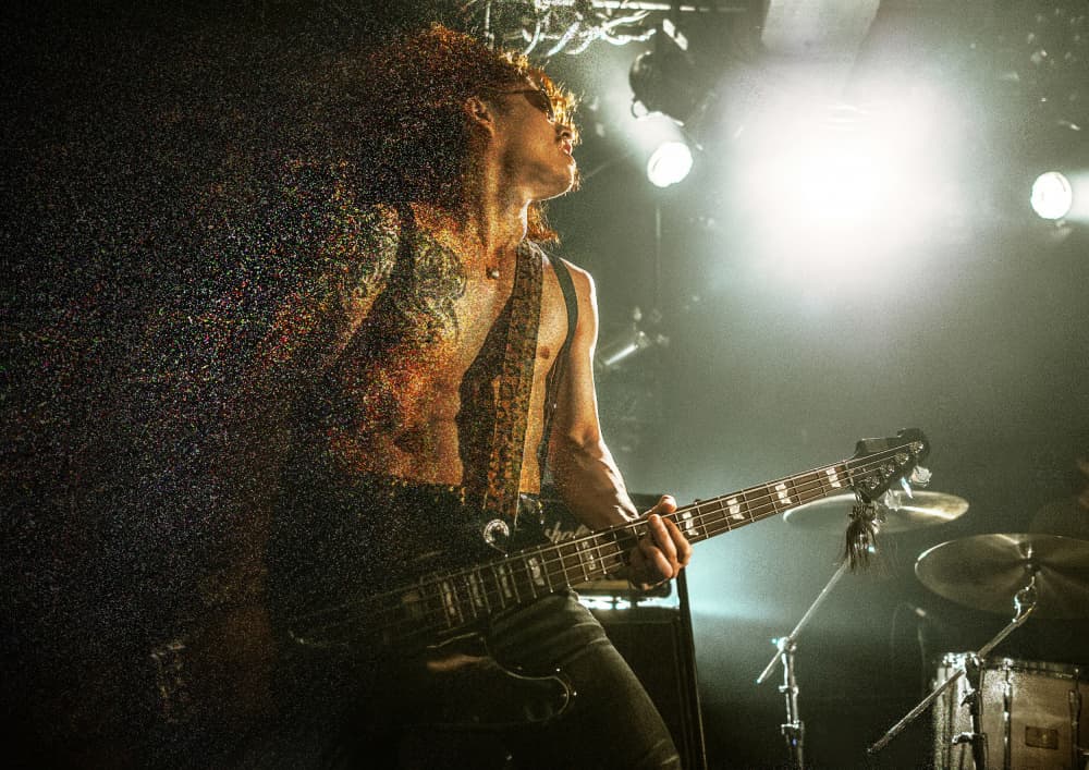 Dissolving Rock Bassist by Kenji Nakamatsu — canvas wall art