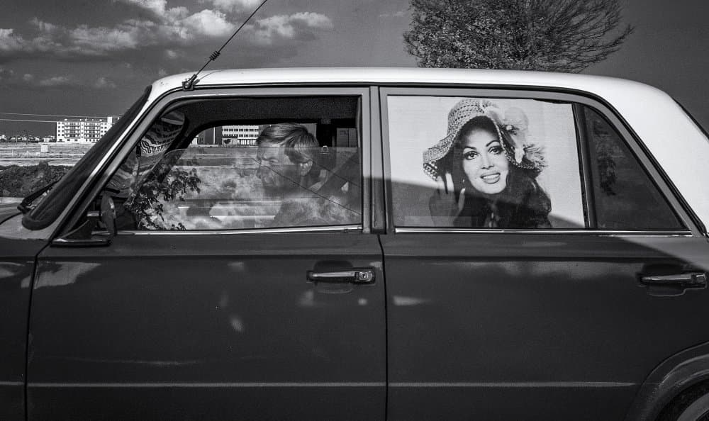 Vintage Car Reflections by durmusceylan — canvas wall art