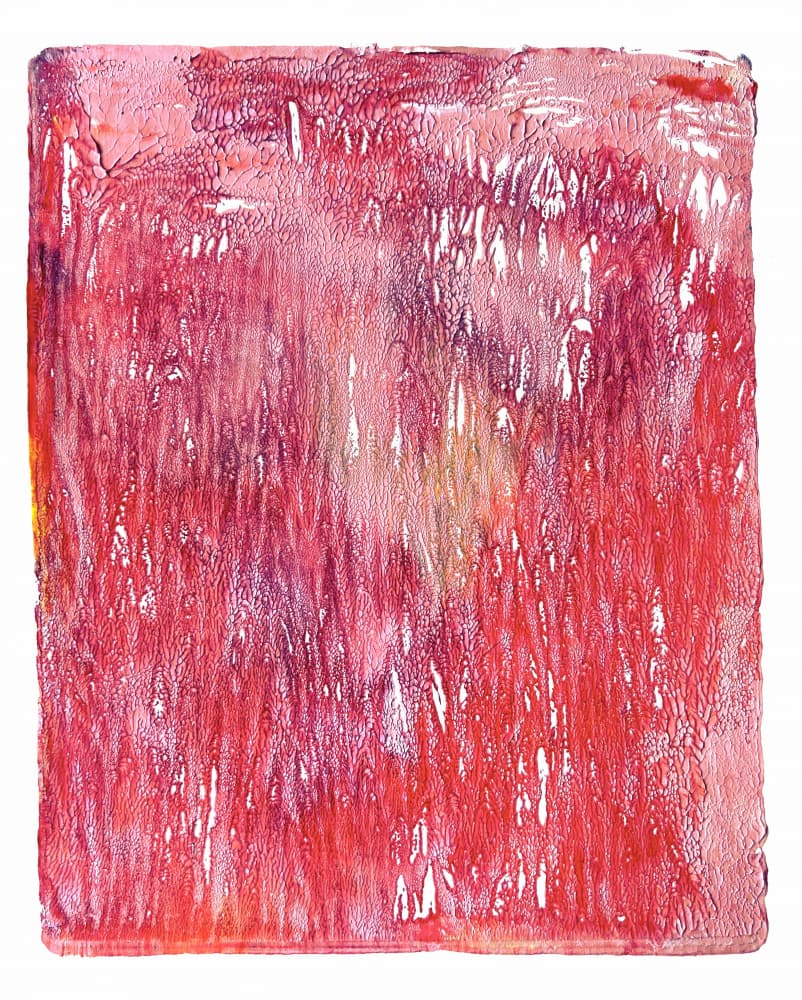 Vibrant Red Texture by Christina Misuro — canvas wall art