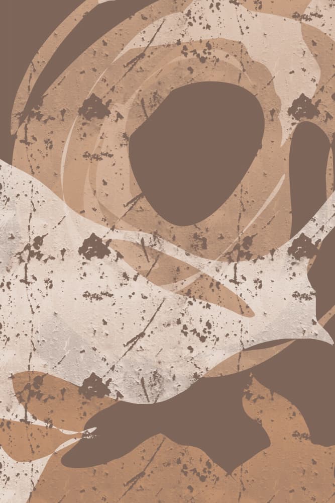 Earthy Abstract Shapes by Yuli Saputra — canvas wall art