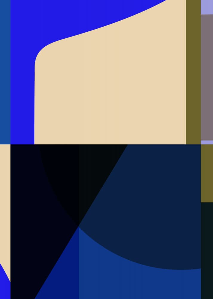 Serene Blue Abstraction by Leigh Bagley — canvas wall art