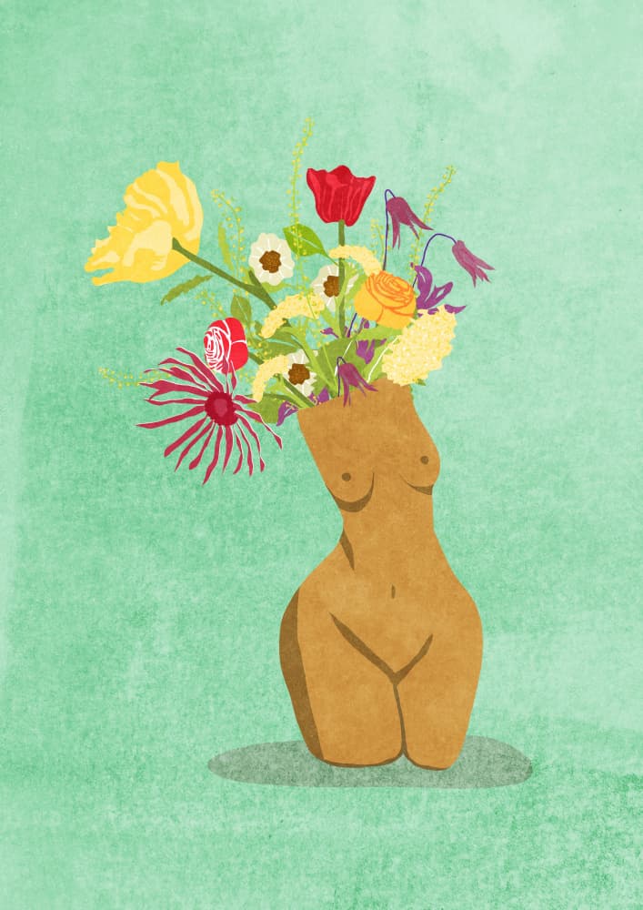 I´m a Wildflower by Raissa Oltmanns — canvas wall art