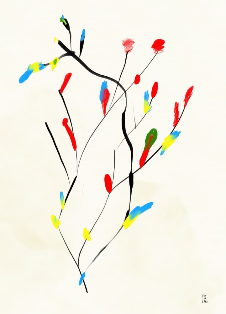 Colorful Botanical Abstract by Martino Pietropoli — canvas wall art