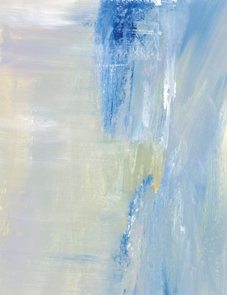 Soft Blue Abstract Strokes by Breanna Megan Studio — canvas wall art
