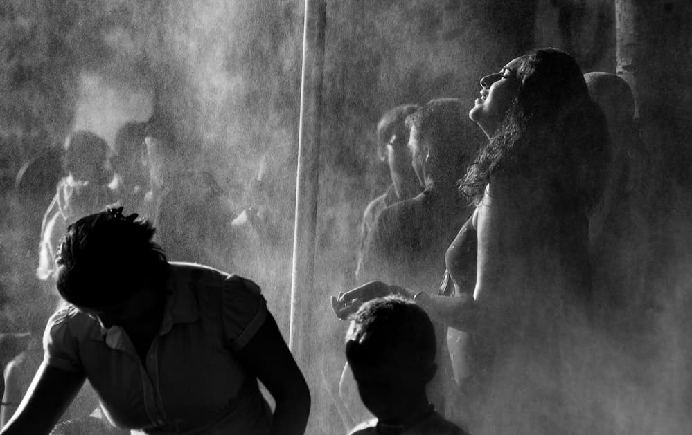 Ecstatic Woman In Dust by Luis Câmara — canvas wall art