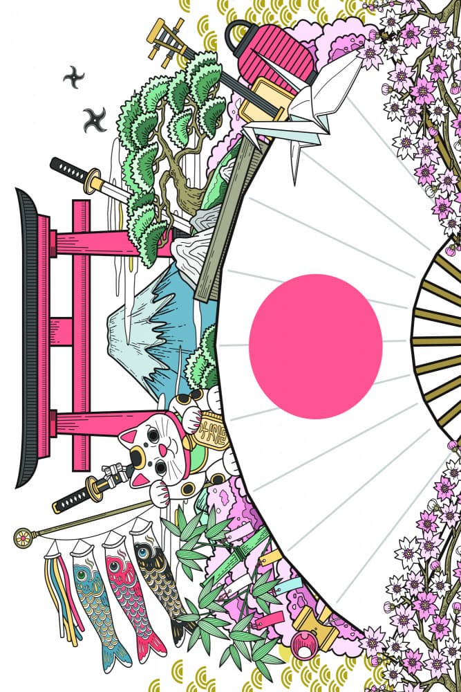 Japanese Culture Collage by jay stanley — canvas wall art