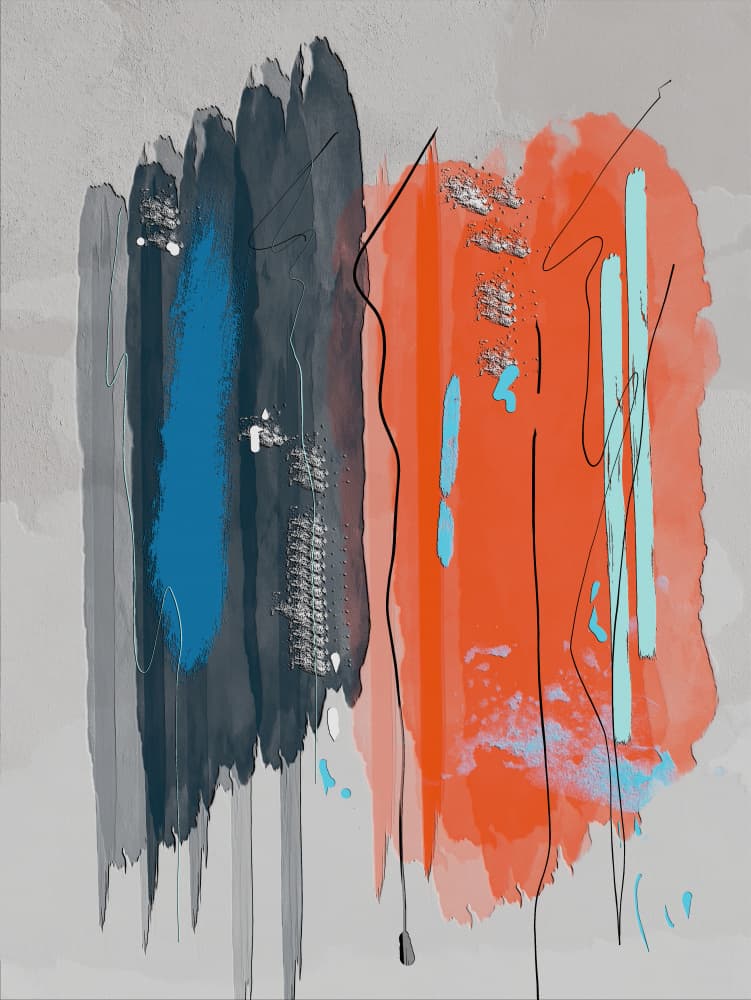 Dynamic Color Strokes by Sannel Larson — canvas wall art