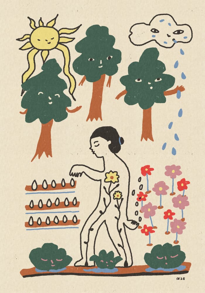 Inner Garden Growth by Raipa Studio — canvas wall art