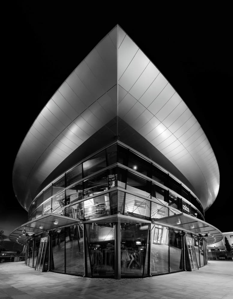 Sleek Modern Architecture by Hans Günther — canvas wall art