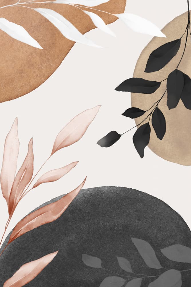 Earthy Abstract Botanicals by Melloi Art Prints — canvas wall art