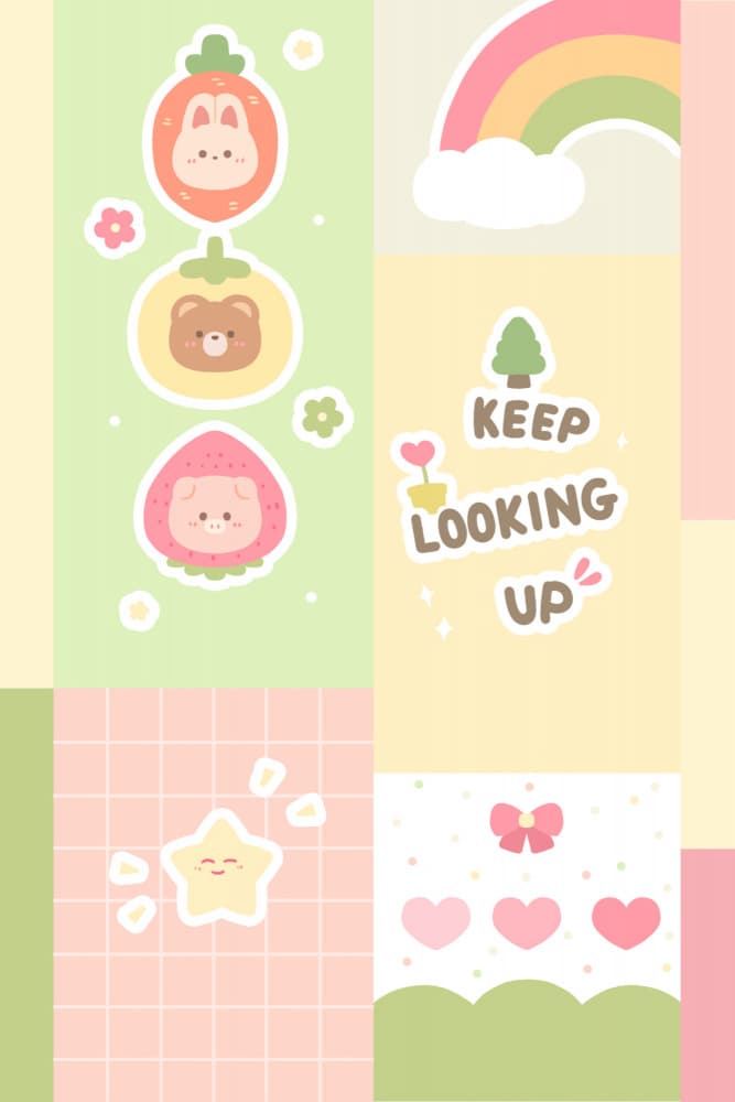 Cheerful Pastel Friends by Xuan Thai — canvas wall art