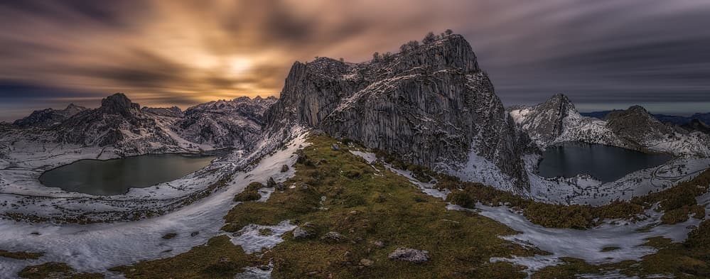Dramatic Mountain Landscape by Juan I. Cuadrado — canvas wall art