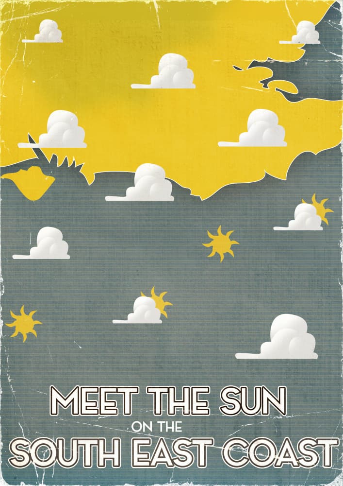 Sunny South East Coast by Nicholas — canvas wall art