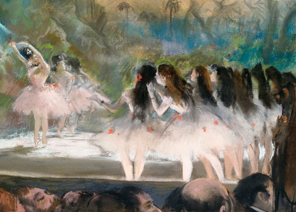 Ballet At the Paris Opéra by Edgar Degas — canvas wall art