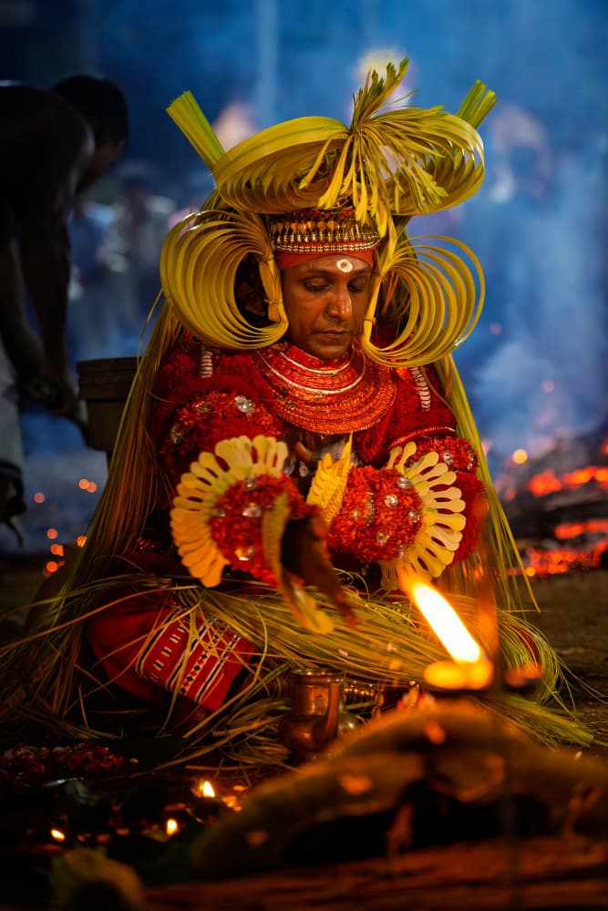 Mystical Fire Ritual by Rahul Wedpathak — canvas wall art