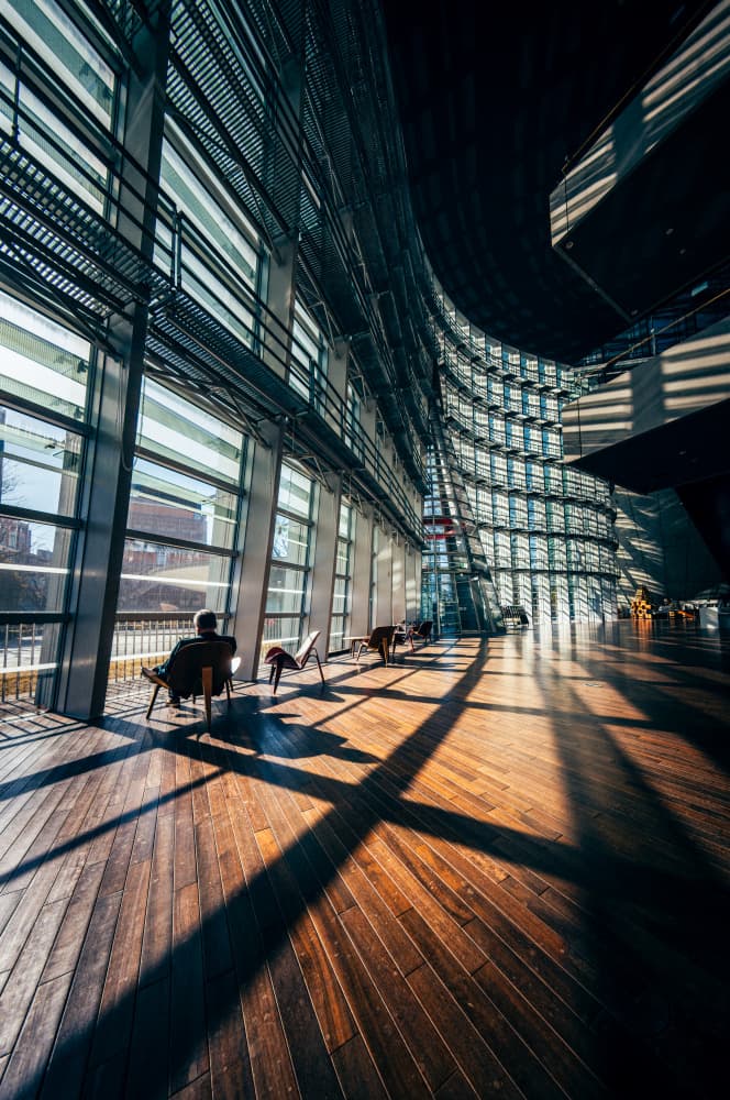 Modern Interior Sunlight by Yuzo Fujii — canvas wall art