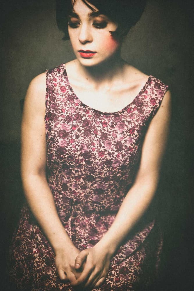 Thoughtful Vintage Woman by Antonella Renzulli — canvas wall art