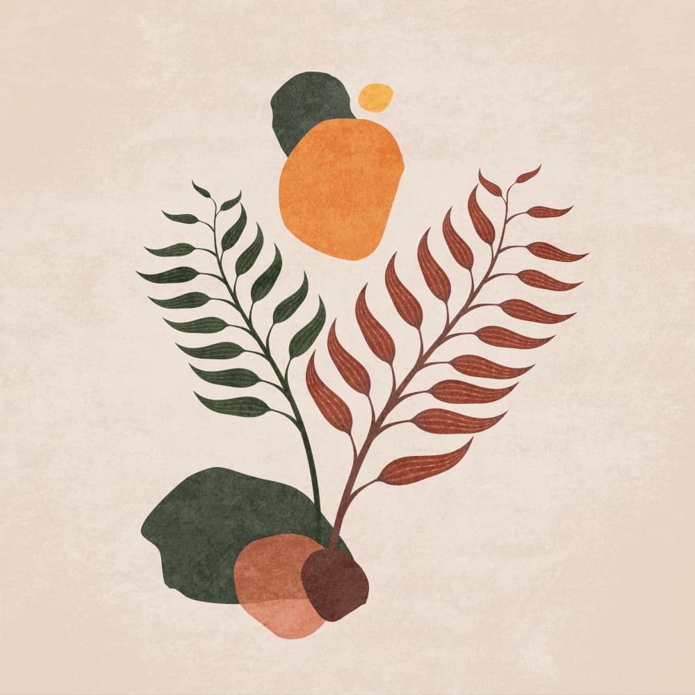 Abstract Foliage by Emel Tunaboylu — canvas wall art