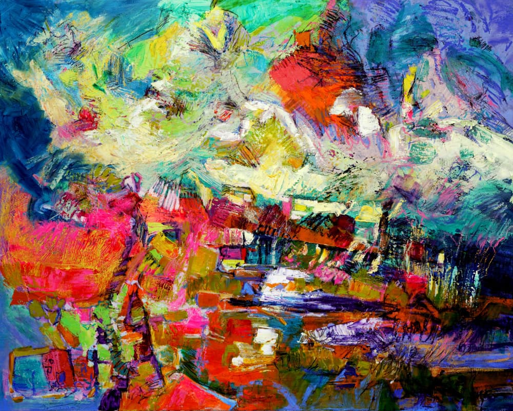 Expressionist  Abstract by Dorothy Fagan — canvas wall art