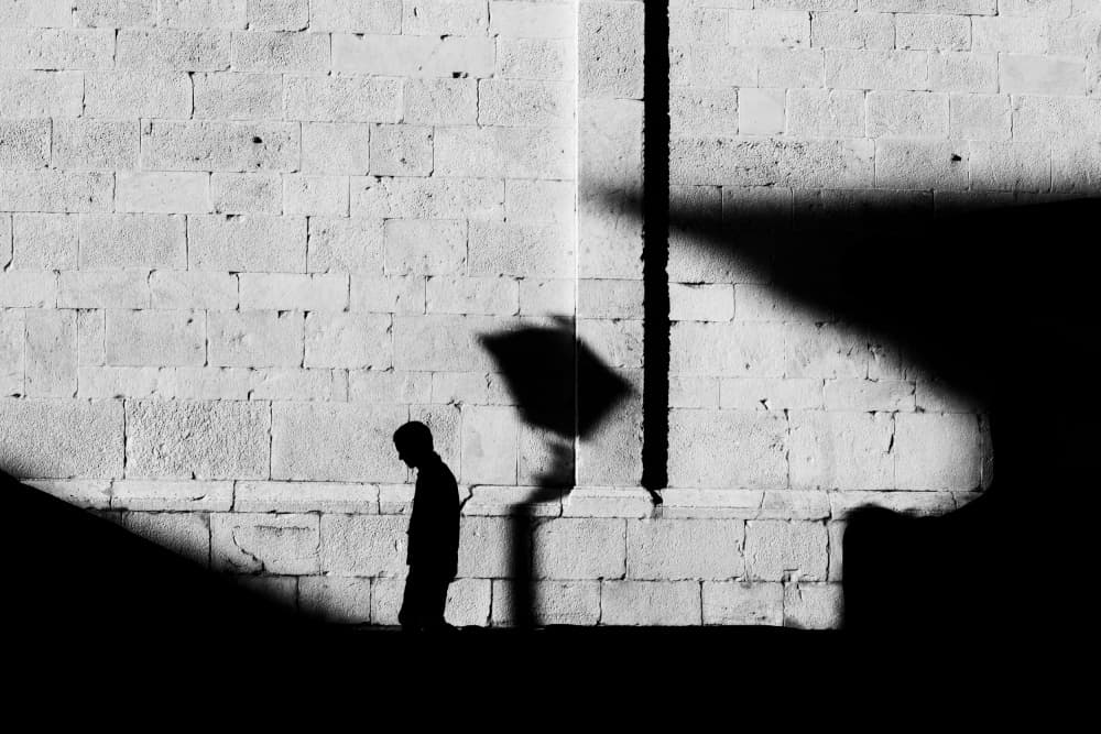 Lone Figure Shadow by Massimo Della Latta — canvas wall art