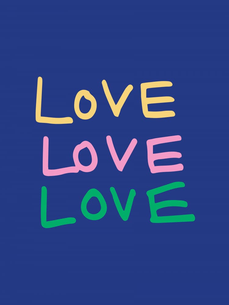 Colorful Love Message
