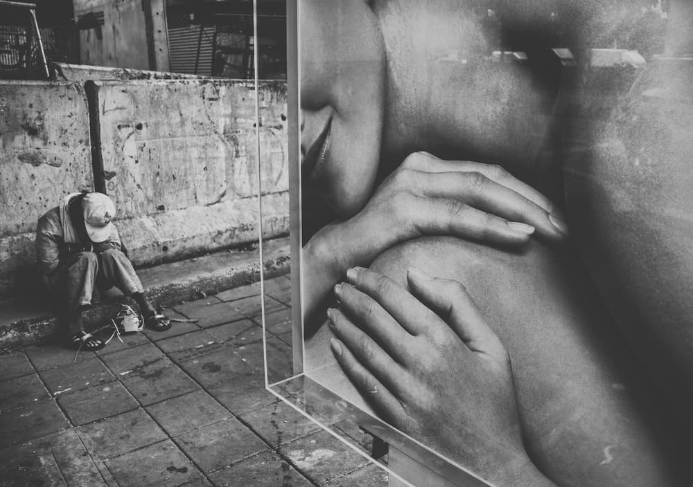 Contrasting Urban Realities by Erik Schottstaedt — canvas wall art