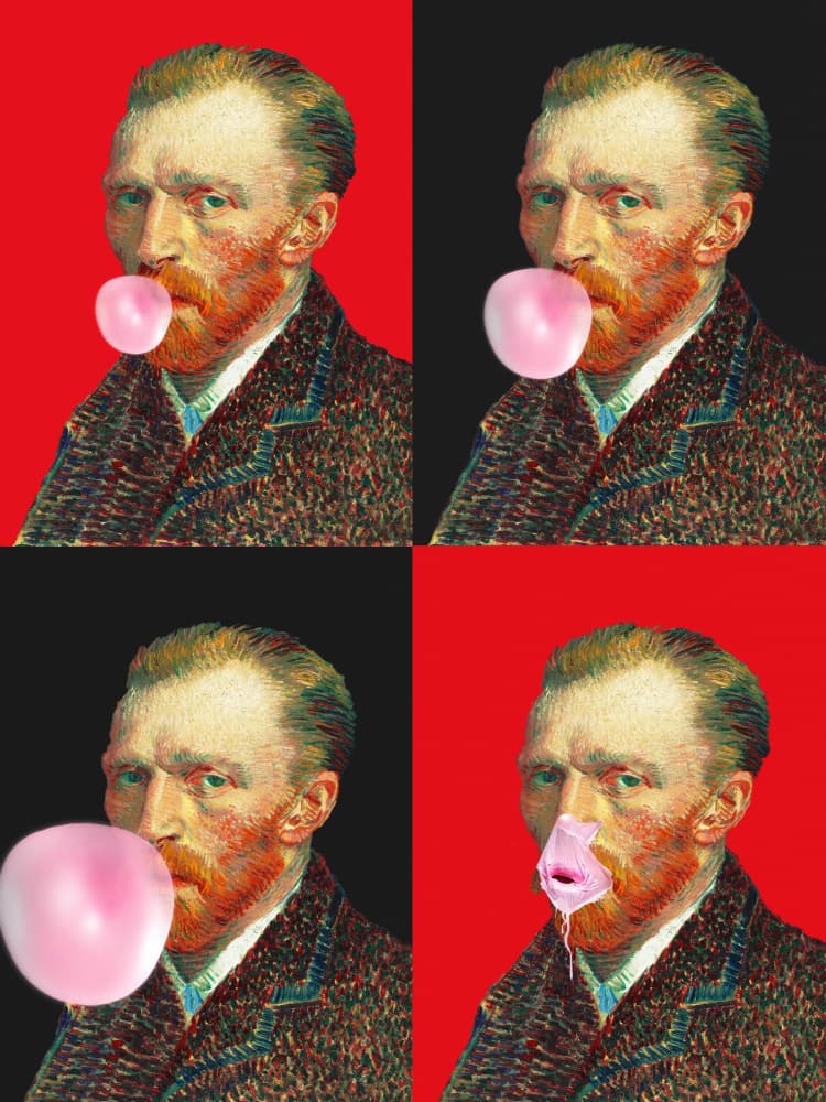 Vincent Gum Explosion by Dikhotomy — canvas wall art