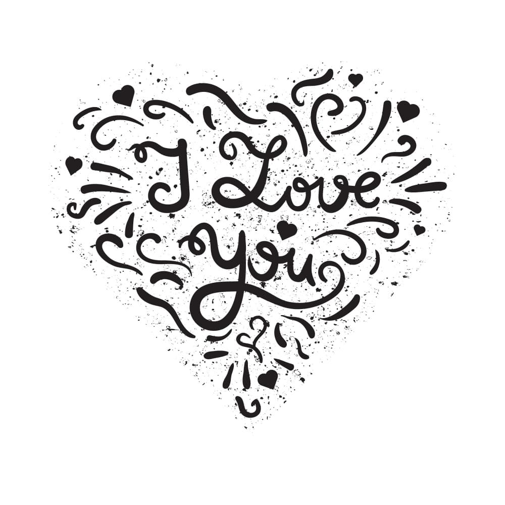 I Love You Heart by Marika Barsrsind — canvas wall art