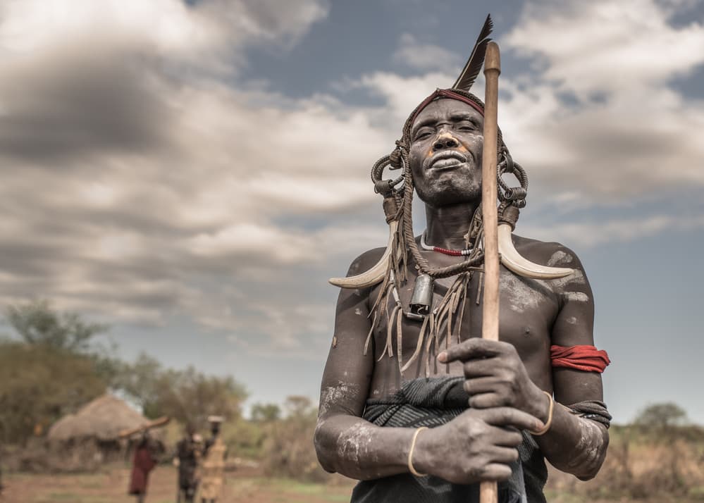African Tribal Elder by Tomasz Solinski — canvas wall art