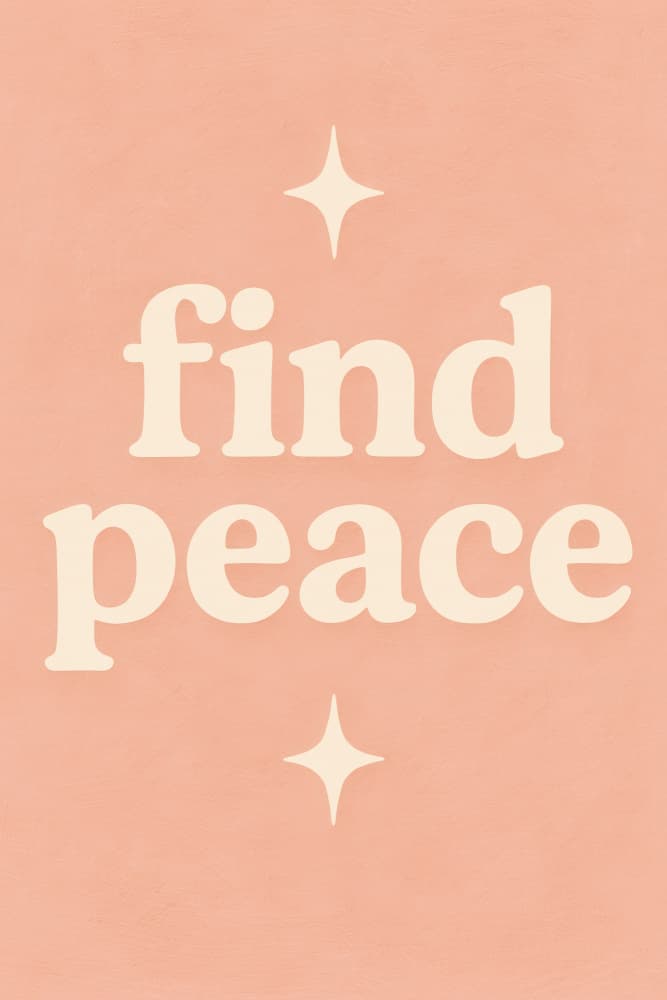 Findpeace(apricot) by Treechild — canvas wall art