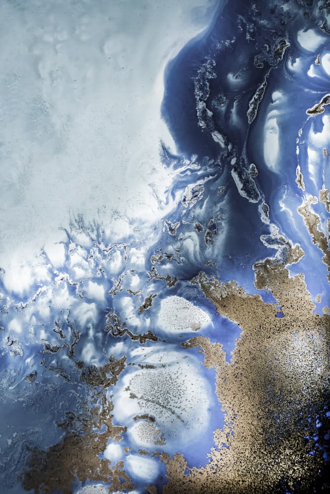 Zen Art 'Ocean Wave Waltz  2' - Watercolor waves by Petra Meikle de Vlas — canvas wall art