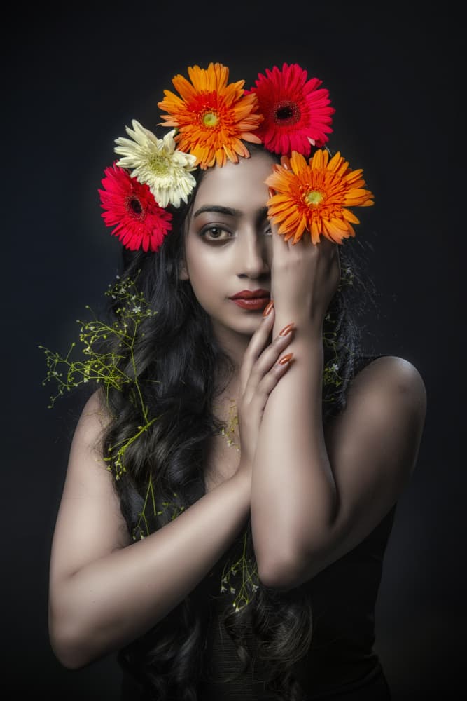 FLORAL BEAUTY by PARTHA BHATTACHARYYA — canvas wall art