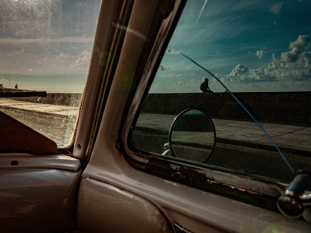Car Window Ocean View by Andy Bauer — canvas wall art