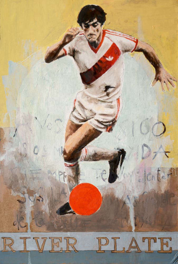 Dynamic Soccer Player by David Diehl — canvas wall art