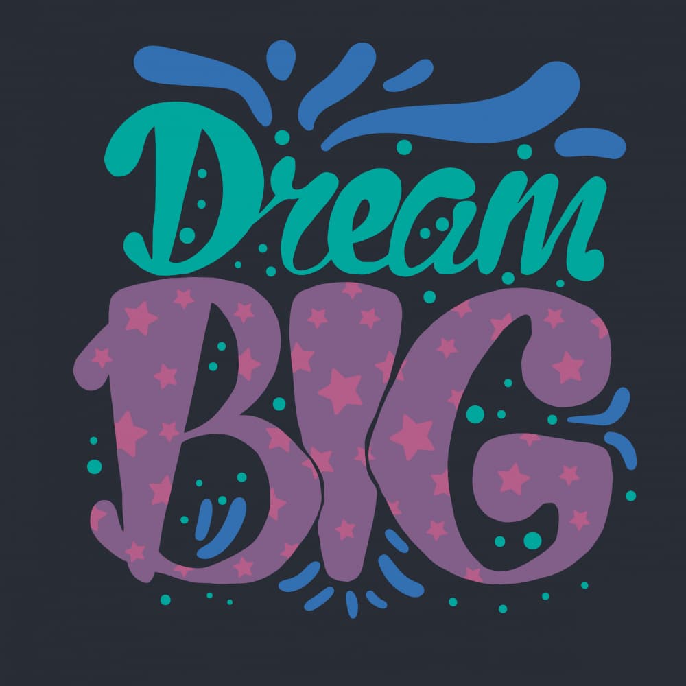 Dream Big Stars by Marika Barsrsind — canvas wall art